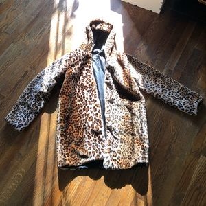 Cozy Cheetah Print Coat